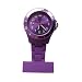 Produktbild Schwesternuhr Trend Design Silikon Violett 1 Stück Schwesternuhren Tiga-Med mit Nadel Kitteluhr Krankenschwesteruhr