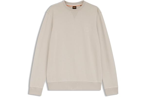 BOSS Hommes Westart Sweat Relaxed Fit en Coton avec Patch Logo