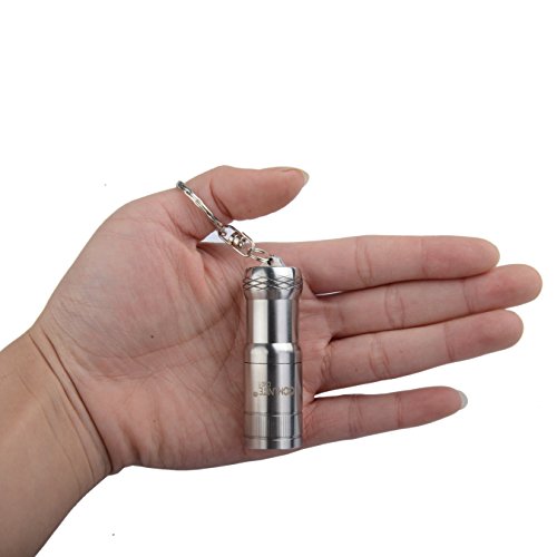 Comunite CM-01 1200 Lúmenes Bolsillo Mini Super Bright Tactical Linterna LED Para Clave Cadena Accesorios Con Cremallera o Accesorios