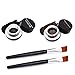 JACKY 2Pcs Waterproof Eye Liner Eyeliner Shadow Gel Makeup Cosmetic Brush