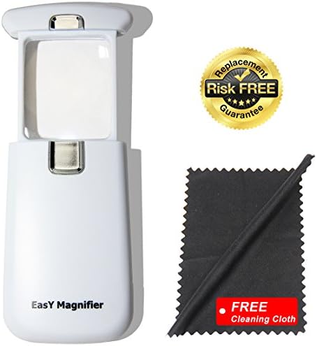 Leselupen Set Kleine 3Fach Lupe Mit Hellem LED Licht; Große Tischlupe 2/4fach Beleuchtete Vergrösserungsgläser Zum Lesen & Für Unterwegs; Handlupe+Standlupe Hands Free; Ideales Geschenk
