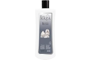 Champú para Bichón Maltés - Champú para Perros Hidratante y Dermoprotector con Vitamina D-Pantenol - Realza el Blanco Natural del Pelo - Vegano - Fabricado en España - 750 ml - MD-10 COLLECTION