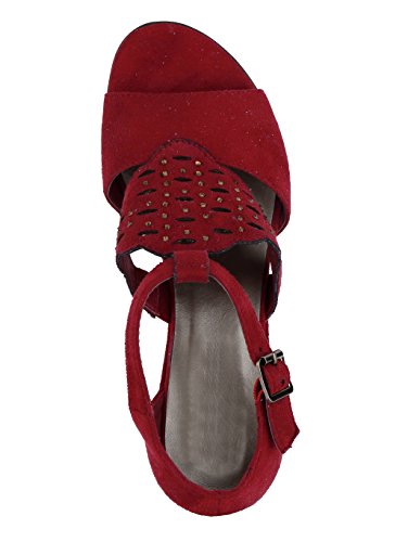 Damen Sandalette mit dekorativen Ziersteinchen by Liva Loop - 2