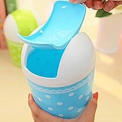 Mini papelera, hunpta Mini ordenadores de sobremesa Mini Creative cubiertos cocina sala de estar Papelera