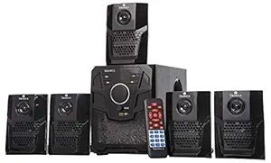 TRONICA Version:2 Atom Series LED Spectrum 5.1 Home Theater System with Bluetooth/SD Card/Pen Drive/FM/AUX Support & Remote (5.1)