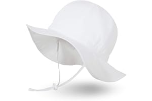 Ami&Li tots Niña Sombrero de Sol ala Ancha Ajustable Sombrero Protección Solar UPF 50 para Bebés, Niñas Niños Infantil Pequeñito Unisexo