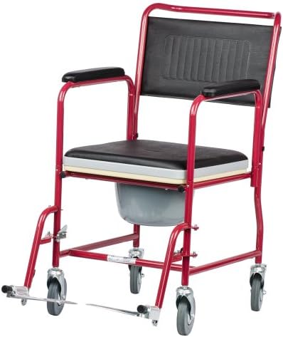 Viva Medi Wheeled Commode Chair with Brakes