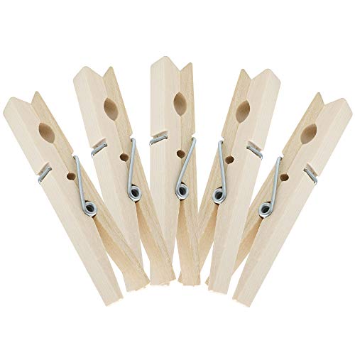 jijAcraft Foto pioli,Pioli in Legno da 7,2 cm, Fermi per Photo Clips Artigianali da 100 Pezzi, Fermagli per Foto in Legno per Arti e Mestieri Fai-da-Te