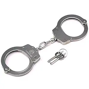 Partysanthe Fool s Day Pretend Play Metal Handcuffs with Keys Police Role Cosplay Tool Police Toy for Children Boy Girl Tricky Toys
