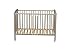 Combelle Lit d'enfant avec roulettes 60x120 Laque Gris Clair