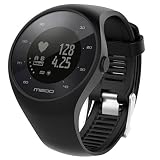 Wrist Strap für Polar M200 Fitness Watch,Hunpta Ersatz weicher Silikon Gummi Uhrenarmband Handschlaufe (Schwarz)