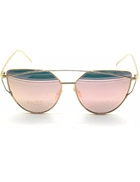 RetroUV® Arbeiten Sie Frauen Katzenaugen Sonnenbrille Klassische Marken Designer Twin Beams Sonnenbrille Dame...