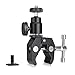 Produktbild Kamera Klemme Kamerahalter Magic Arm Kamera Kugelkopf Clamp Mount Super Clamp w / 1/4-20 Thread Blitzschuhadapter für GPS-Telefon LCD/DV-Monitor, LED-Leuchten, Rohre, Geländer, Tischplatten