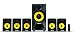 Philips SPA-3800B Heart Beat 5.1 Home Theater System (Black/Yellow) RS.3625.00