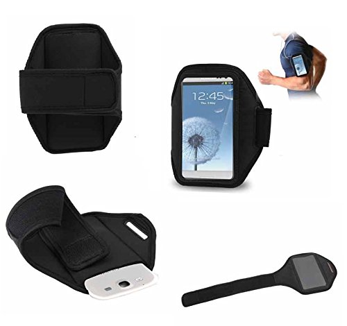 DFV mobile - Funda brazalete deportivo de neopreno premium para   sony xperia z3 compact  color negro