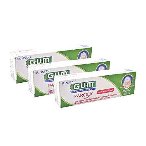 GUM Paroex Gel Dentifrice Lot de 3 x 75 ml