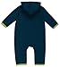 loud + proud Baby Girls' Footie Blue Blau (Ultramarin ul) 3-6 Months