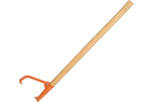 OAOLOWF Log Peavy - Cant Hook - Peavey Point - 49" Logging Tool Log Roller Tool hard Wood Handle - Retractable 16 Inch Opening Felling Log Roller Tool (Cant Hook - 48")