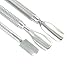 Anself 3Pcs Stainless Steel Nail Cuticle Remover Pusher Spoon Tools Nail Cleaner Set Double Sided