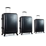 Juego de trolleys en ABS muy resistente y gran capacidad, incluido cabina 55x40x20 muy ligero