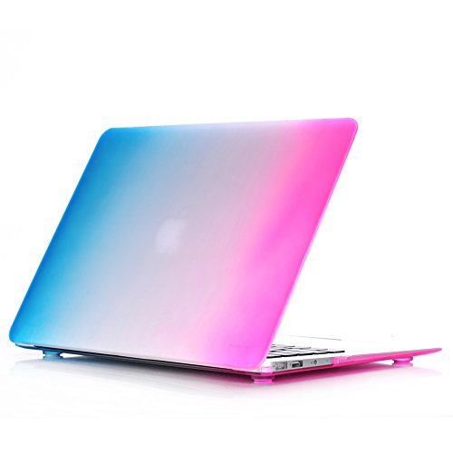 hibote MacBook Pro 15,4 "Case mit Retina Display, Soft-Touch-Kunststoff-Hartschalen-Snap On Carrying Case Cover für Apple MacBook Retina 15-Zoll A1398 Regenbogen