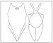 Produktbild Head Wire Badeanzug, Schwimmanzug für Damen grau Größe 38