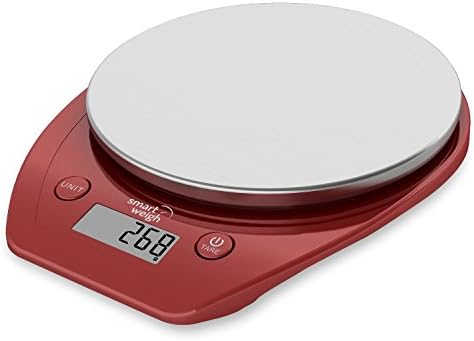 Smart Weigh Multifunction Electric Kitchen Scale with Stainless Steel Platform, Large Digital Display and Six Weighing Modes, 5kg/11lb x 1g/0.1oz