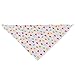 Multicolor Heart Pattern Baby Toddler Bandana Bibs Saliva Towel Dribble Triangle Head Scarf Pack of 5