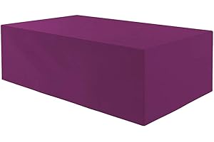 ‎PLANESIUM Planesium Premium Gartentisch Gartenmöbel Hülle Abdeckung Schutzhülle Haube Abdeckplane Garnitur wasserdicht atmungsaktiv 575g /lfm (Bordeaux Breite 230cm x Tiefe 135cm x Höhe 80cm)