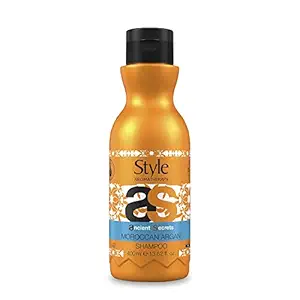 Style Aromatherapy Professional Moroccan Argan Oil Shampoo For Dry, Damaged, Dull, Frizzy Hair. (Shampoo, 400 ML)