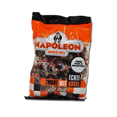 Preisvergleich Produktbild Napoleon Zwart Wit Kogel - Salmiakkugeln -275g