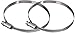 Xavax 2er Set Schlauchschellen mit Schneckenantrieb, Spannbereich 90 - 110 mm, Bandbreite 9 mm