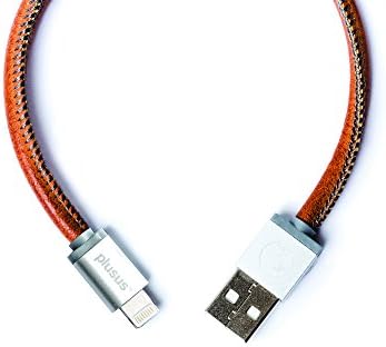 PlusUs Charger Cable USB-A Lightning | Certified From Apple 1m Vintage Tan