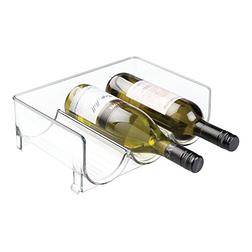 InterDesign 71130EU Kühlschrankboxen Stapelbarer Weinflaschenhalter 3, durchsichtig - 3