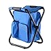 Produktbild Hamm YHM Outdoor Tragbare Falten Camping Stuhl Licht Angeln Strand Stuhl Edelstahl Rohr Klappstuhl mit Eisbeutel (Camouflage) (Farbe : Blue)