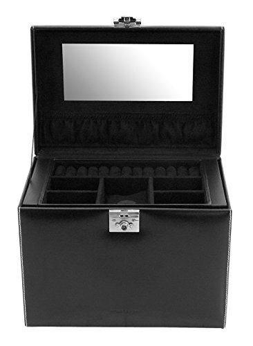 Friedrich|23 Damen-Schmuckkasten London Leder schwarz – 26103-2 - 2