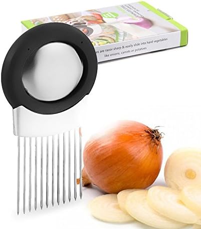 ZODIC Good Grips Onion Holder Stainless Steel Slicer Chopper Kitchen Gadget with Stainless Steel Odor Remover Soap