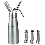 ★ Compatible con Todos los ESTÁNDAR N2O Cargadores - Whip-It !, Best Whip, Kayser, la ISI, el Sr. látigo, y otras marcas importantes. El batidor también cuenta con un soporte de cargador de aluminio en lugar de uno de plástico barato para el cargador de crema.