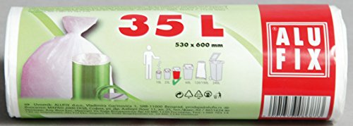 Alufix bolsas de basura (35 L, blanco - 30 St.