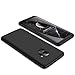 Produktbild Homikon 360 Grad Hart PC Hülle 3 in 1 Komplettschutz Tasche Plastik Handyhülle mit Tempered Glas Panzerglas Ganzkörper-Koffer Schutzhülle Kompatibel mit Samsung Galaxy S9 Plus - Schwarz