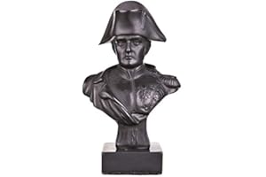 DANILA-SOUVENIRS Francuski cesarz Napoleon Bonaparte Kamień Popiersie Rzeźba 13,5 cm czarny