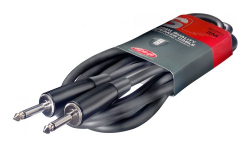 b2music - Cable para altavoces (10 metros, 2 clavijas de 6,3 mm, secci?n transversal 2 x 2,5 mm)