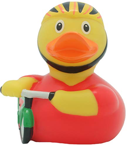 Preisvergleich Produktbild LILALU lustige Fahrradfahrer Badeente / Quitsche-Ente / Gummiente / Quietscheentchen / Quietscheente / Fahrrad Cycling Duck / 2032