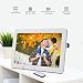 Produktbild 12 Zoll HD Digital Bilderrahmen Motion Sensor & 8 GB Speicher LED Bilderrahmen mit Drahtloser Fernbedienung Musik MP3 Video MP4, Weiß, 12 Zoll