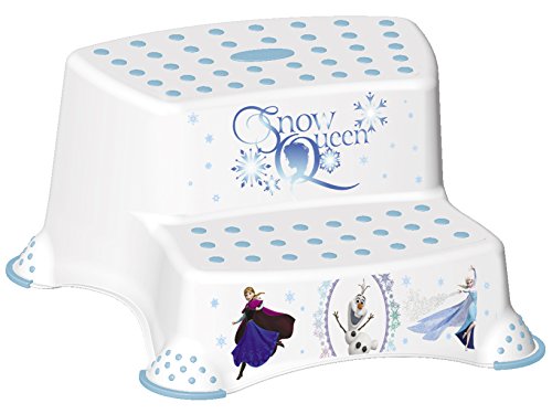 Disney FROZEN Childrens Toilet Training 21cm tall Double Step Stool - White