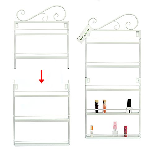 Dazone® 5-tier Metall Herz Nagellack Organizer Aromatherapie und ätherischen Ölen Regal Lippenstiftständer Aufbewahrung (Weiß) - 7