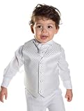 Paisley of London, Boys White Waistcoat Suit for Christening, Weddings, Page Boy Suits, Boys Suits 3 months to 6 years