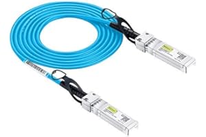 10GTEK 10GBASE-CU Conector Directo de Cable de Cobre, Cable Twinax, Pasivo, Compatible para Cisco SFP-H10GB-CU1M, Ubiquiti, Netgear AXC761, D-Link, TP-Link TXC432-CU1M, Open Switch, 10Gb/s SFP+ Cable 1 Metro