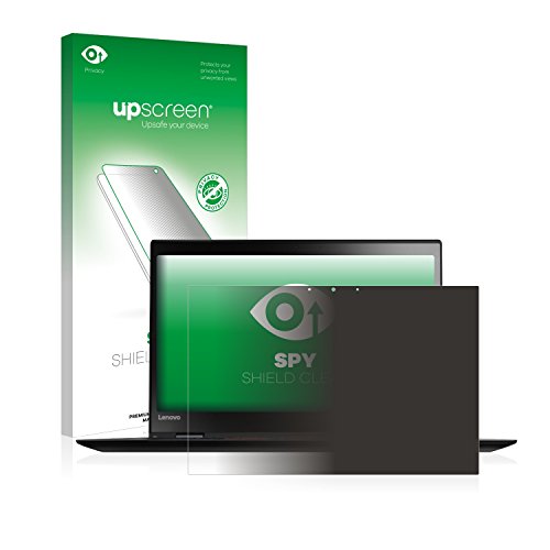 upscreen Spy Shield Clear Blickschutzfolie Lenovo ThinkPad X1 Carbon Touch (4th Gen) - Schutz der Privatsphäre, Kratzfest