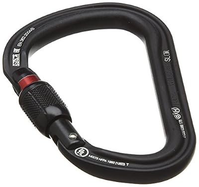 Petzl M36 a SLN William asymétrique Grande contenance Mousqueton en aluminium, taille : Mousqueton, Noir